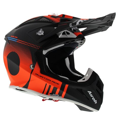Airoh Aviator Ace crosshelm Nemesi mat oranje