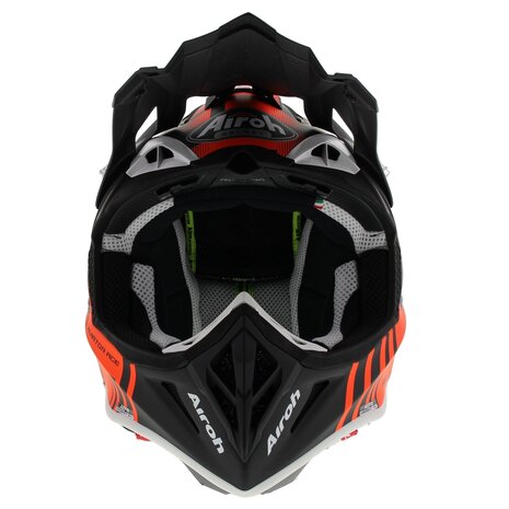 Airoh Aviator Ace crosshelm Nemesi mat oranje