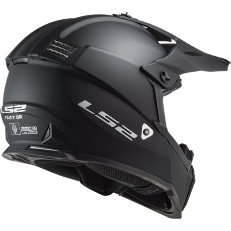 LS2 Crosshelm MX437 Fast EVO Single Mono mat zwart