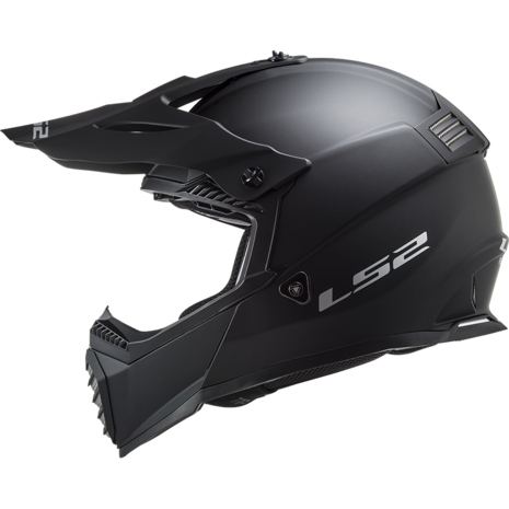 LS2 Crosshelm MX437 Fast EVO Single Mono mat zwart