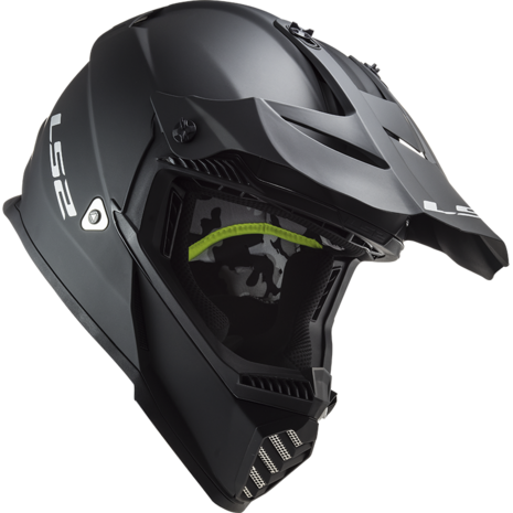 LS2 Crosshelm MX437 Fast EVO Single Mono mat zwart