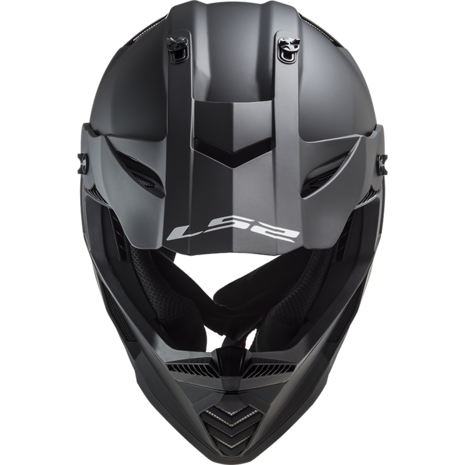 LS2 Crosshelm MX437 Fast EVO Single Mono mat zwart
