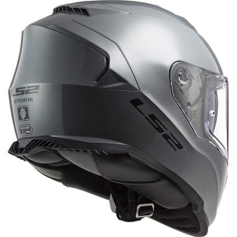 LS2 FF800 Storm motorhelm Single mono nardo grey - Maat XS