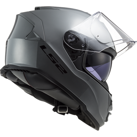 LS2 FF800 Storm motorhelm Single mono nardo grey - Maat XS