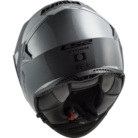 LS2 FF800 Storm motorhelm Single mono nardo grey