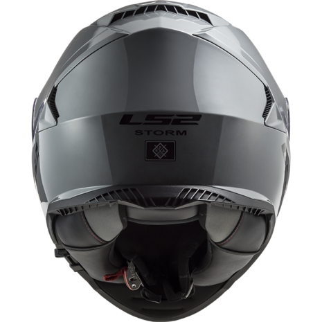 LS2 FF800 Storm motorhelm Single mono nardo grey - Maat XS