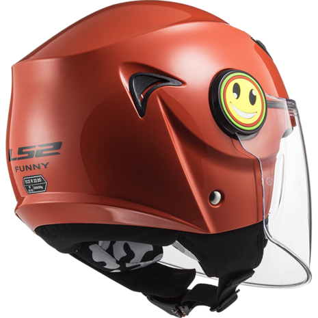 ader drie onderhoud LS2 OF602 Funny Mini kinder scooterhelm / motorhelm glans rood -  Helmspecialist