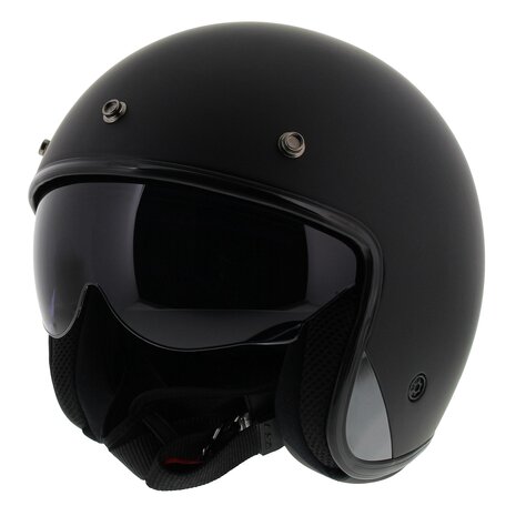 LS2 OF601 Bob HPFC jet motorhelm mat zwart - Maat XS