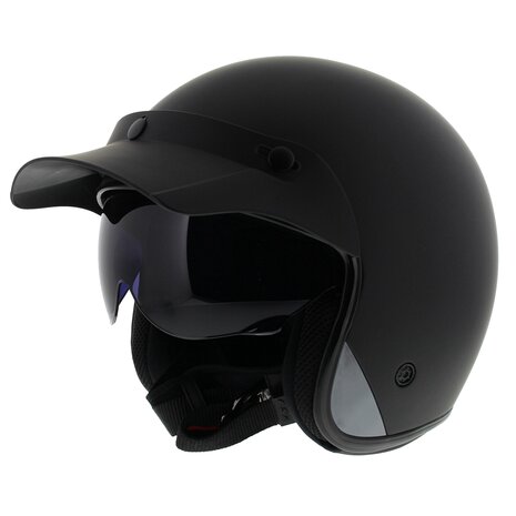 LS2 OF601 Bob HPFC jet motorhelm mat zwart - Maat XS