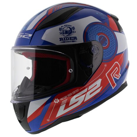LS2 FF353 Rapid Stratus glans blauw rood wit