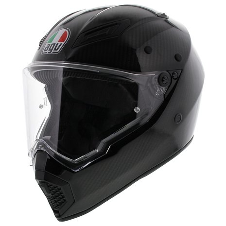 AGV AX-9 Motorhelm Glans Carbon