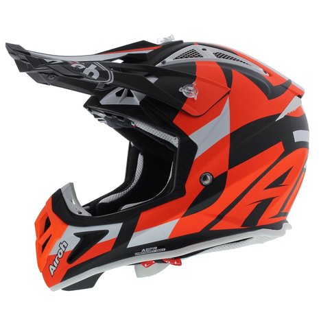 Airoh Aviator Ace crosshelm Trick mat oranje