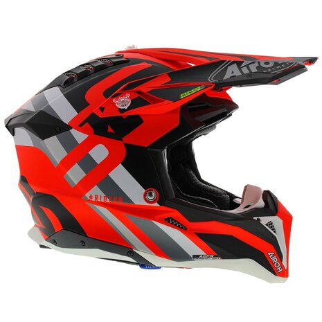 Airoh Aviator 3 AMS² Rainbow Mat Oranje
