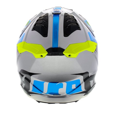 Airoh Aviator 3 AMS² Wave glans zilver blauw geel