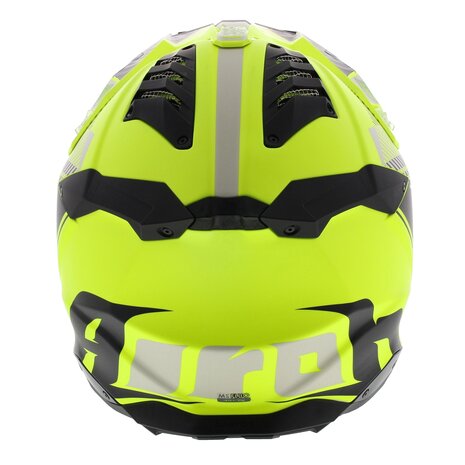 Airoh Aviator 3 AMS² Wave mat geel zwart grijs
