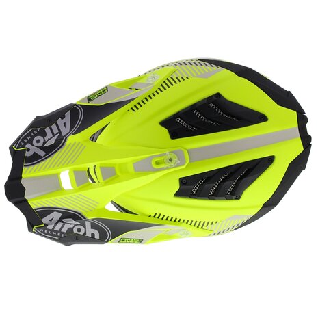 Airoh Aviator 3 AMS² Wave mat geel zwart grijs