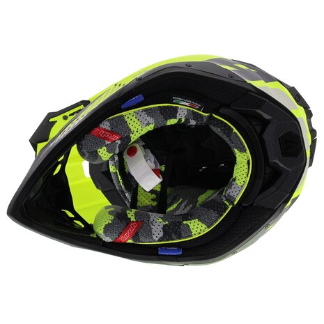 Airoh Aviator 3 AMS² Wave mat geel zwart grijs