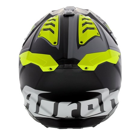 Airoh Aviator 3 AMS² Rampage mat zwart grijs fluo geel