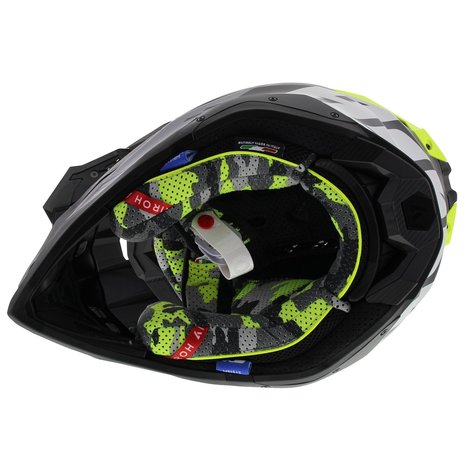 Airoh Aviator 3 AMS² Rampage mat zwart grijs fluo geel
