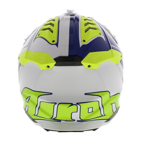 Airoh Aviator 3 AMS² Rampage glans blauw wit fluo geel