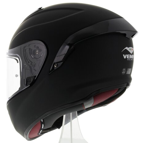 Vemar Motorhelm Hurricane solid mat zwart - Maat XL