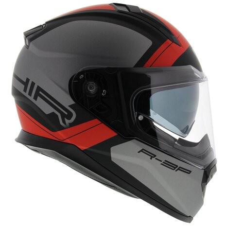 Vemar Motorhelm Zephir Mars mat antraciet zwart rood