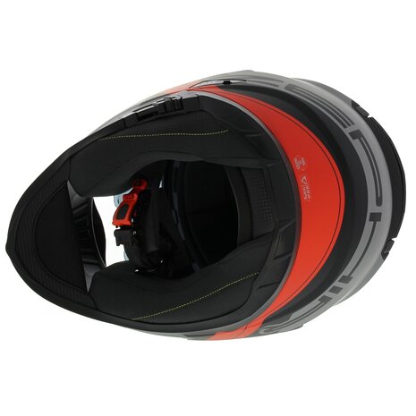 Vemar Motorhelm Zephir Mars mat antraciet zwart rood