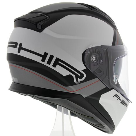 Vemar Motorhelm Zephir Mars mat wit zwart antraciet - Maat XS