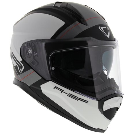 Vemar Motorhelm Zephir Mars mat wit zwart antraciet - Maat XS