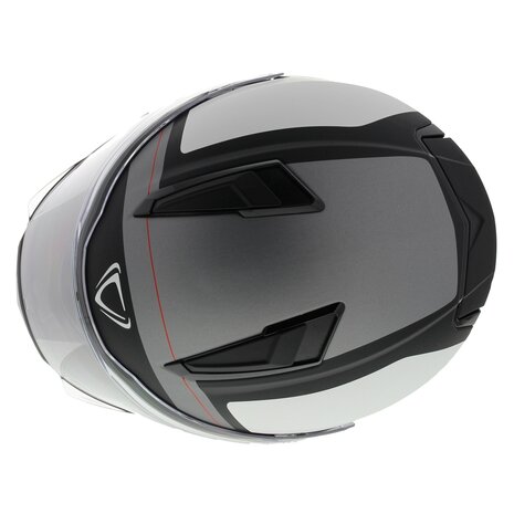 Vemar Motorhelm Zephir Mars mat wit zwart antraciet - Maat XS