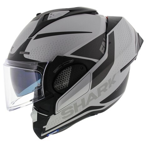 Shark EVO-GT systeemhelm motorhelm Encke mat zilver antraciet
