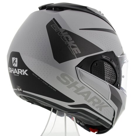 Shark EVO-GT systeemhelm motorhelm Encke mat zilver antraciet