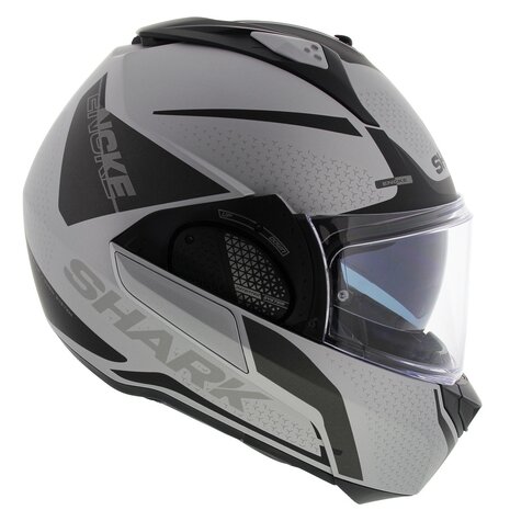 Shark EVO-GT systeemhelm motorhelm Encke mat zilver antraciet