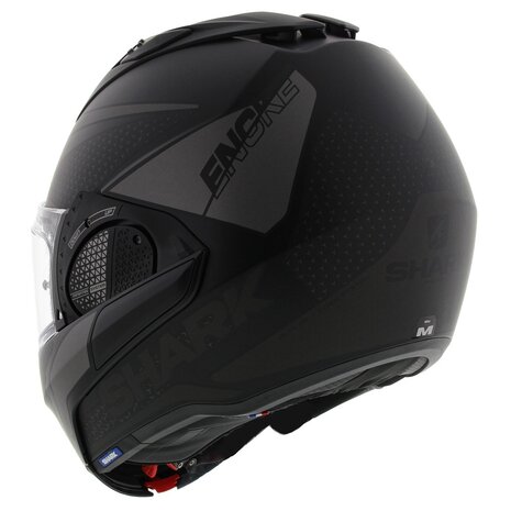 Shark EVO-GT systeemhelm motorhelm Encke mat zwart antraciet - Maat XS