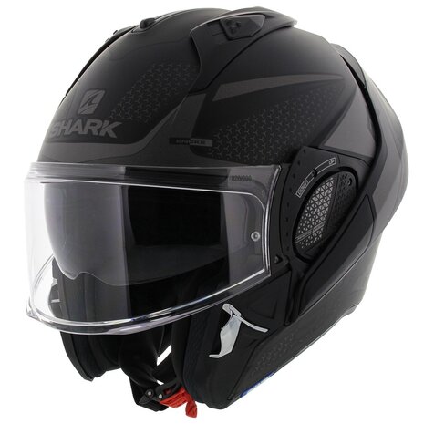 Shark EVO-GT systeemhelm motorhelm Encke mat zwart antraciet - Maat XS