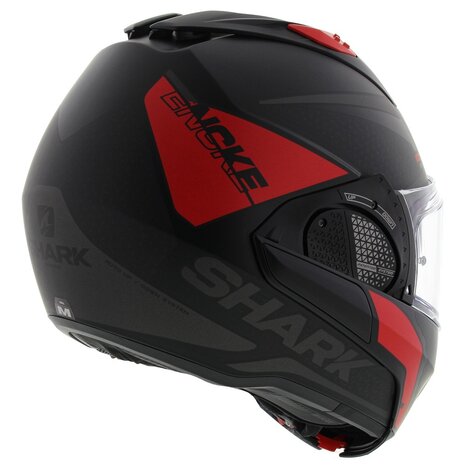 Shark EVO-GT systeemhelm motorhelm Encke mat zwart rood