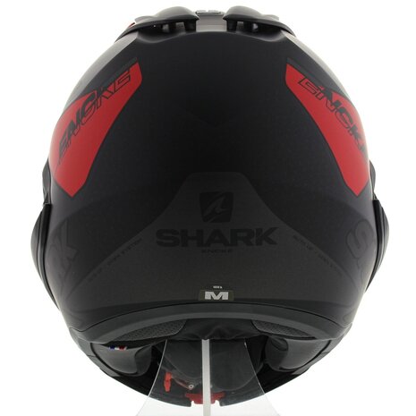 Shark EVO-GT systeemhelm motorhelm Encke mat zwart rood