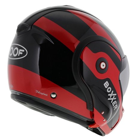 ROOF New Boxxer Systeem helm Fuzo Zwart Rood