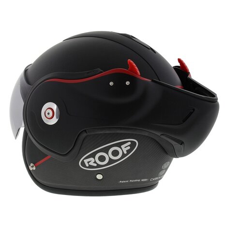 ROOF Boxxer Carbon Systeemhelm Carbon Mat Zwart