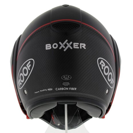 ROOF Boxxer Carbon Systeemhelm Carbon Mat Zwart
