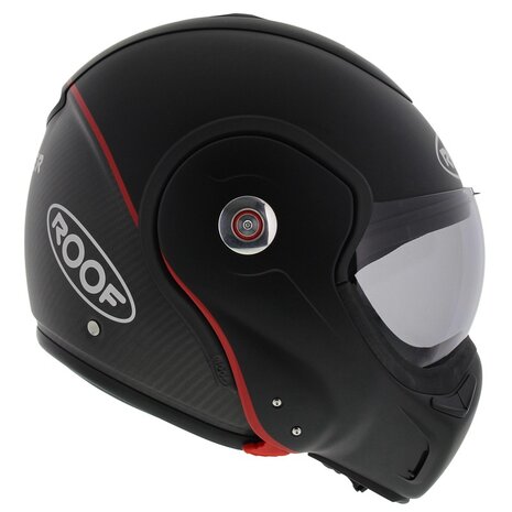 ROOF Boxxer Carbon Systeemhelm Carbon Mat Zwart