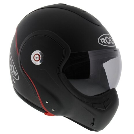 ROOF Boxxer Carbon Systeemhelm Carbon Mat Zwart