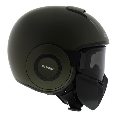 Shark Helm Street Drak mat groen - Maat XS - Motorhelm / Scooterhelm