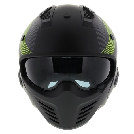 Vito Jet Bruzano helm mat zwart fluor