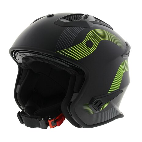 Vito Jet Bruzano helm mat zwart fluor