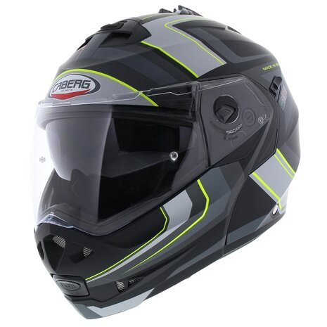 Caberg Systeemhelm Duke II Tour mat zwart geel Motorhelm