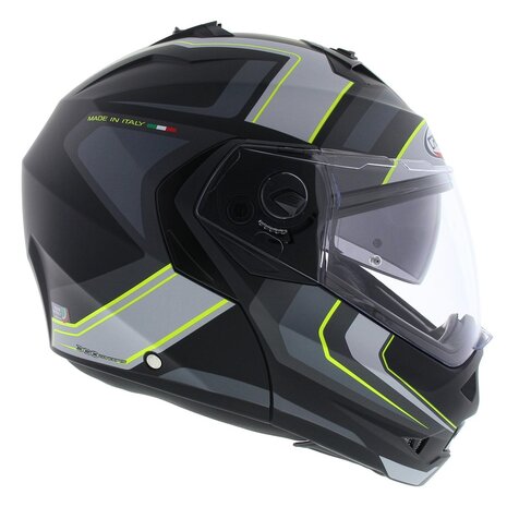 Caberg Systeemhelm Duke II Tour mat zwart geel Motorhelm - Maat S