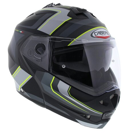 Caberg Systeemhelm Duke II Tour mat zwart geel Motorhelm