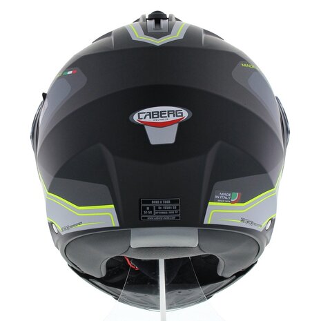 Caberg Systeemhelm Duke II Tour mat zwart geel Motorhelm