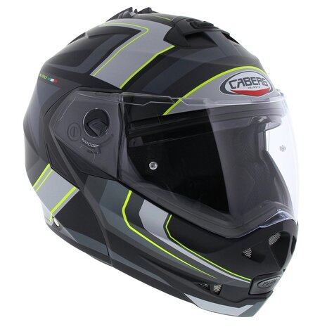 Caberg Systeemhelm Duke II Tour mat zwart geel Motorhelm